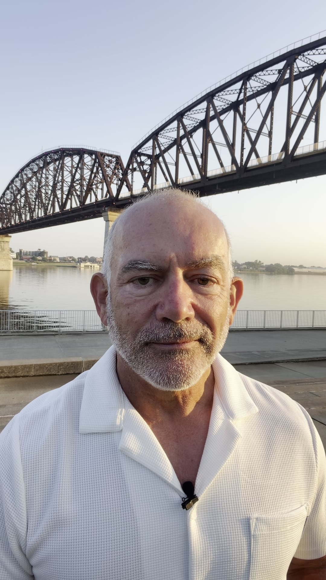 Jason, creator and host of Kentucky Uncovered, at the Big Four Bridge